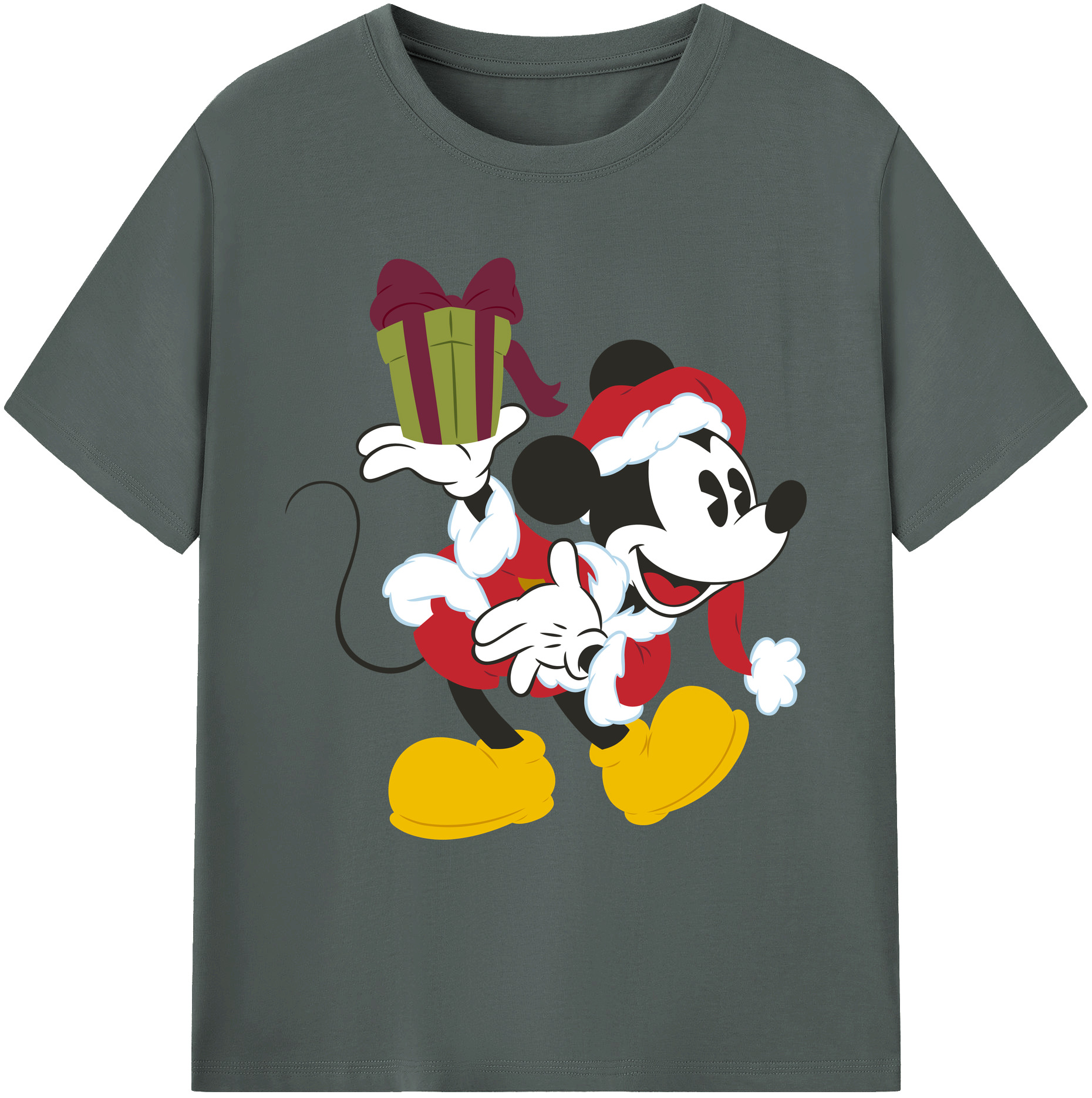 ミッキーマウス Mickey Mouse 綿100％ メンズ半袖Tシャツ｜肌触りやわらか＆通気性